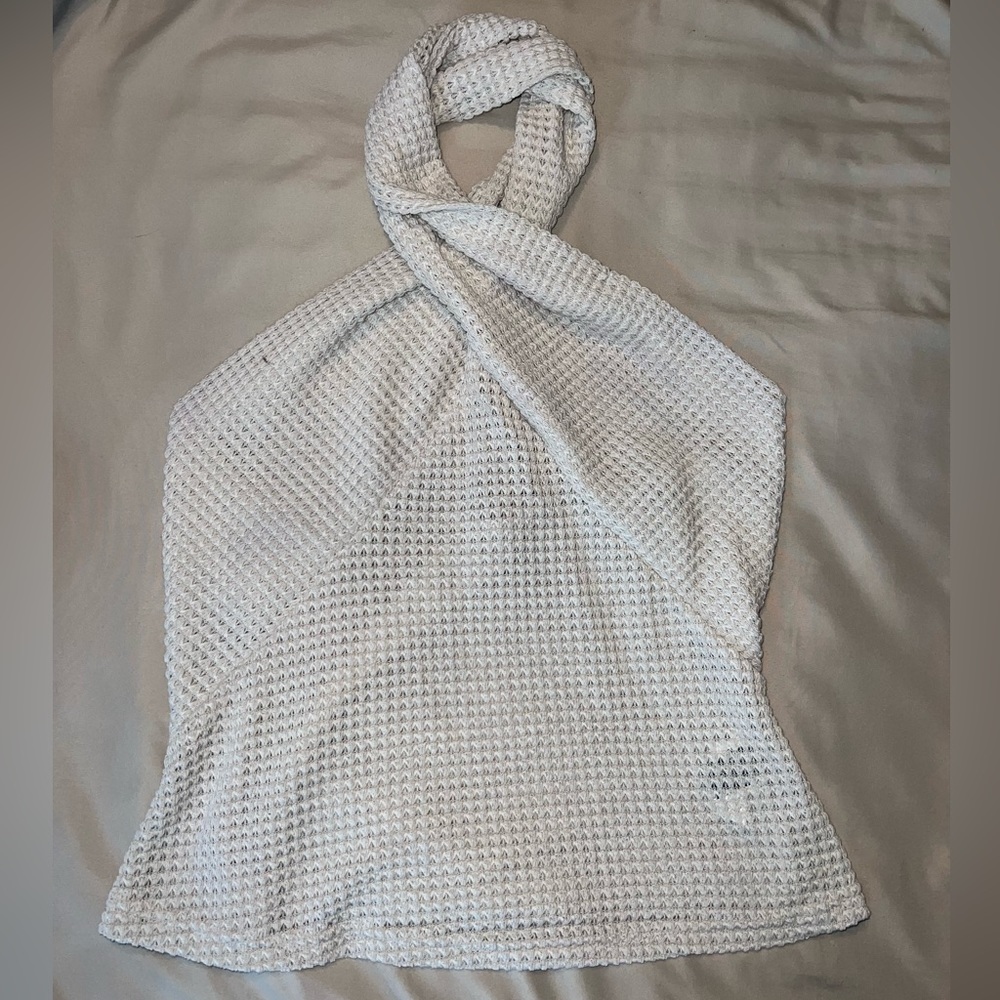 Crochet Halter Neck Crop Top